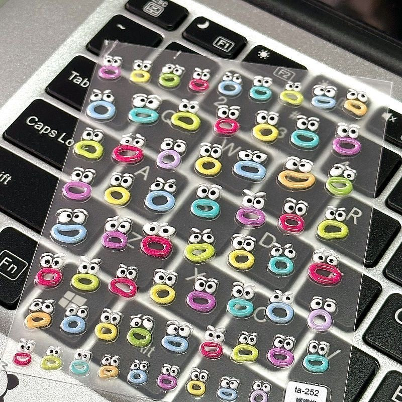 Little Mouth Monsters Nail Stickers
