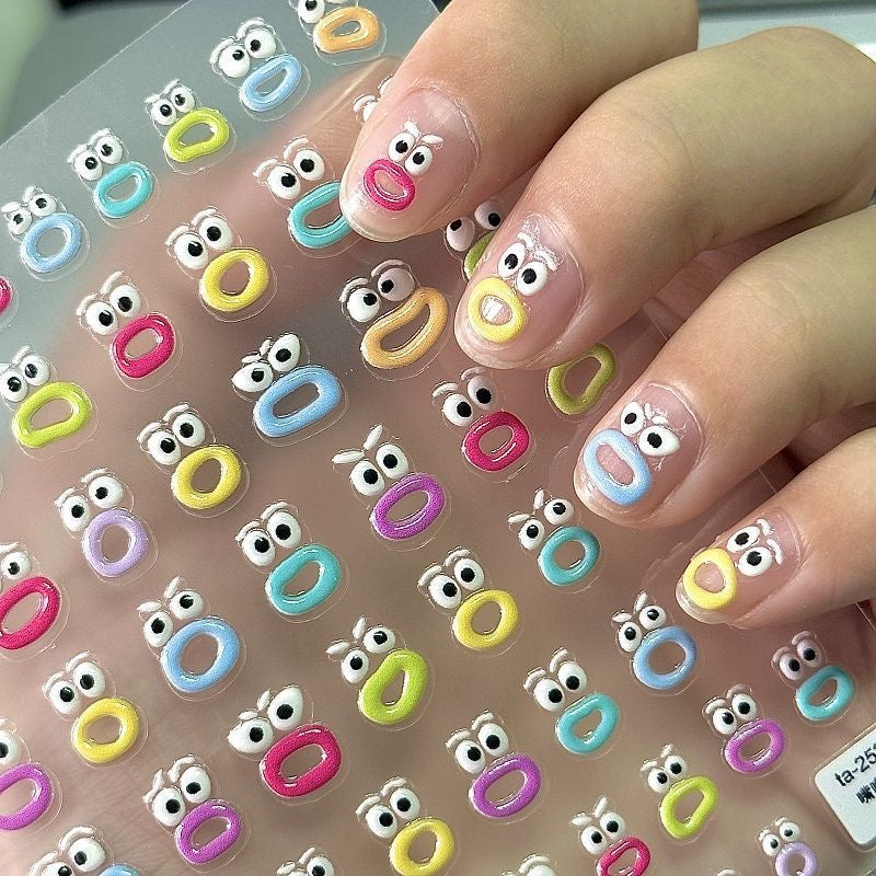 Little Mouth Monsters Nail Stickers