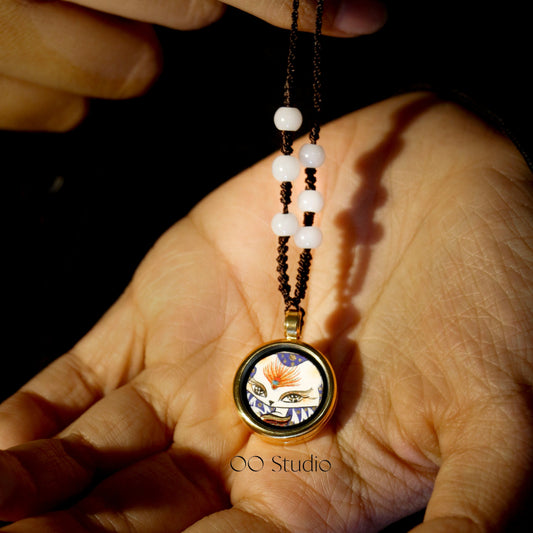 Hand-painted Thangka Necklace